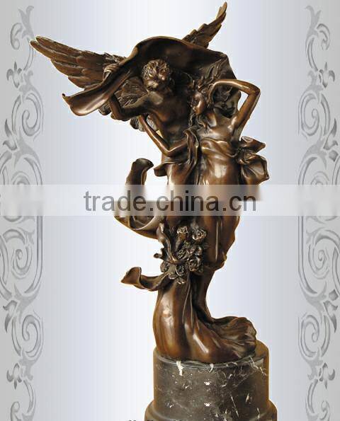 Casting Bronze Love Man And Woman Erotic Sculpture