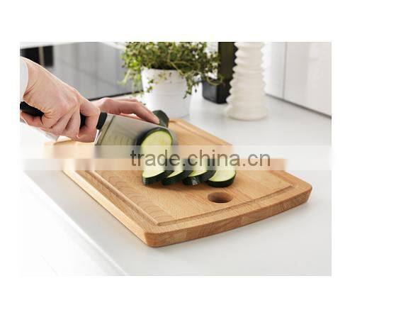 38*27*2.2cm Beech material solid wood cutting board