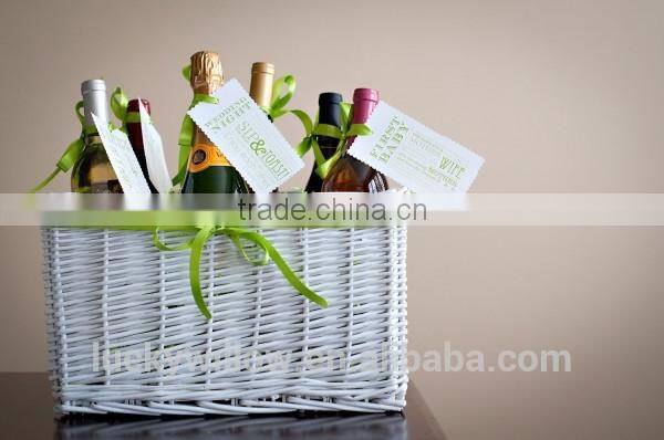 lucky weave Home and Garden Rattan Basket with Liner