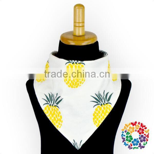 size 44*32cm 100% cotton soft Purple Bear Baby Bandana Bibs