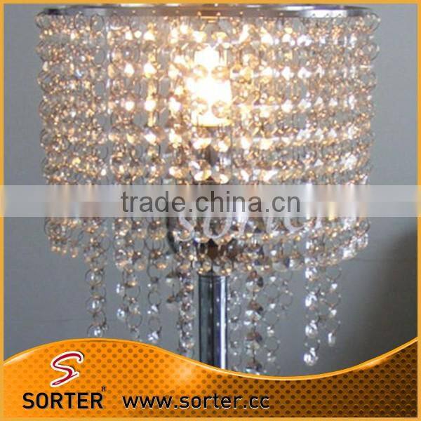 crystal octagon beaded for lighting decoration S0661
