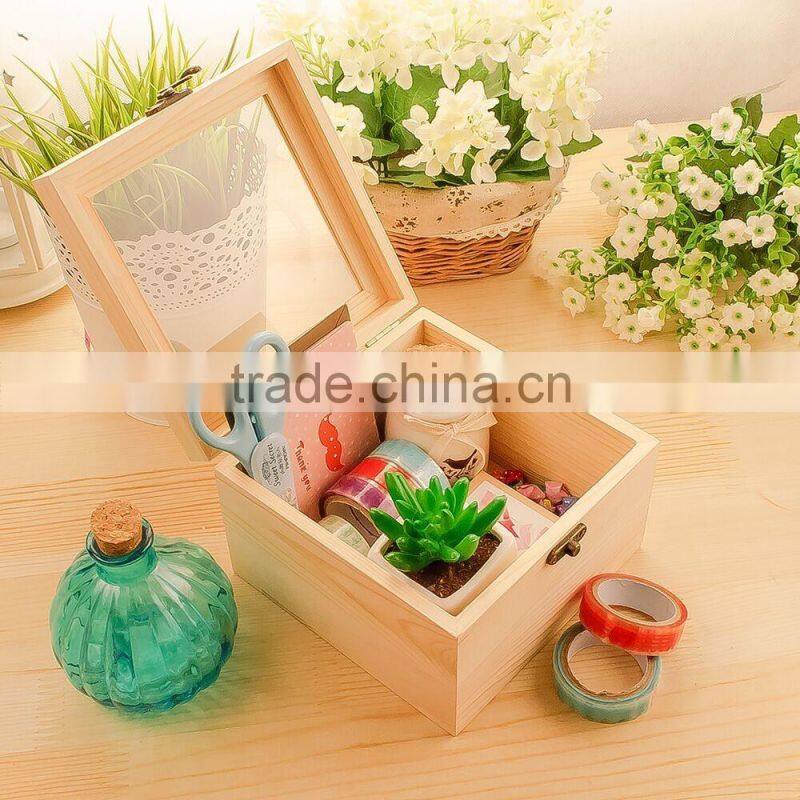 wooden tea set storage box
