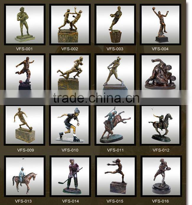 high quality monkey golfing statue