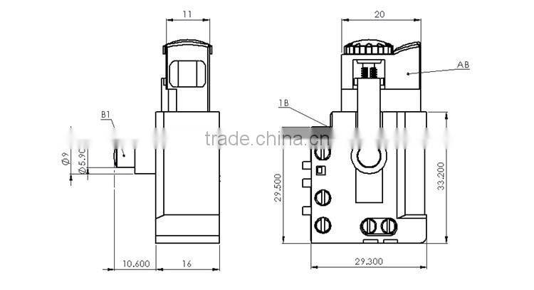 jigsaw spare parts HTC 10mm electric drill switches power tool replacement ac trigger switch with speed control