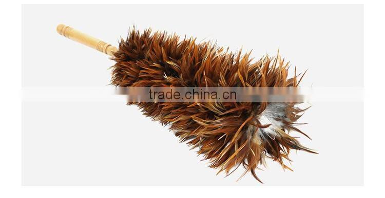 wood handle cock feather duster