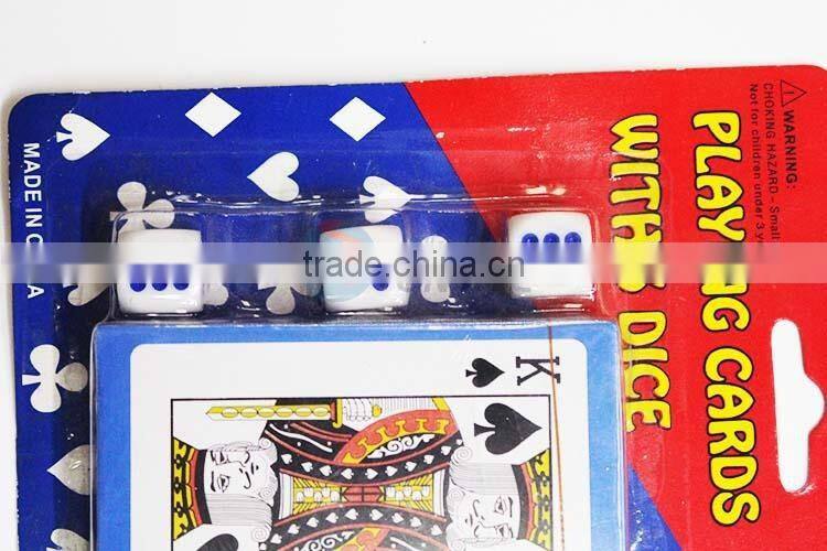 Promotional Poker Card With Dice