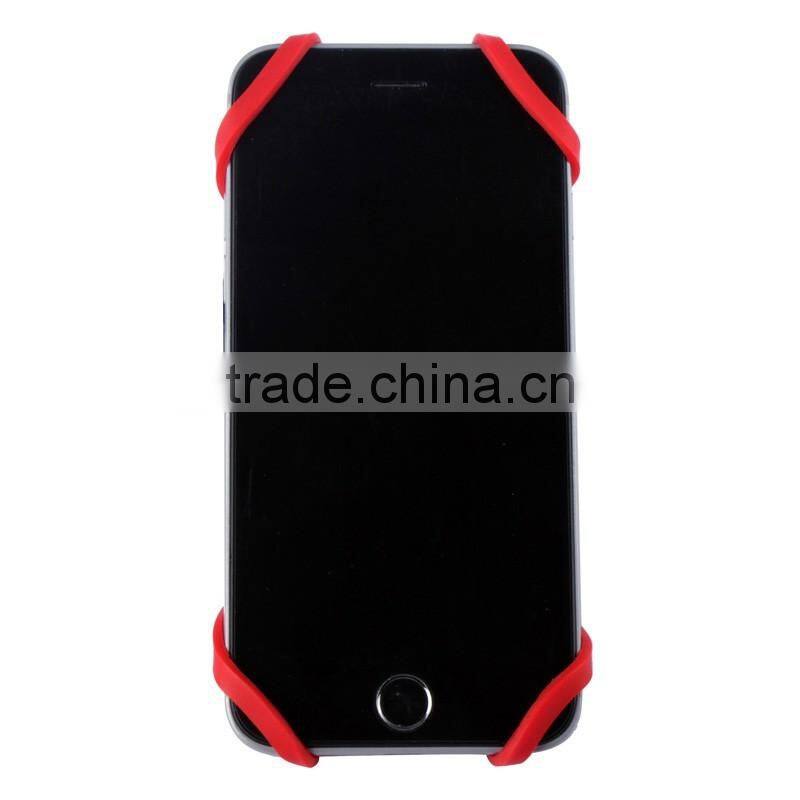 Bike mount stand with silicone support band ,h0t083 safety band universal bicycle phone mount