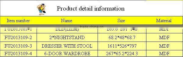 wood classical bedroom furniture
