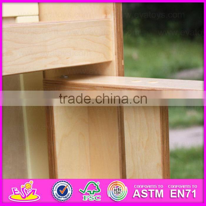 Multi-functional children wooden foldable chalkboard table high quality wooden chalkboard table for kids W08G154A-S