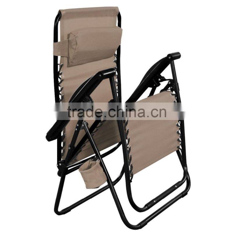 Best Price Teslin Zero Gravity Folding Chair for Leisure with Cup Holder