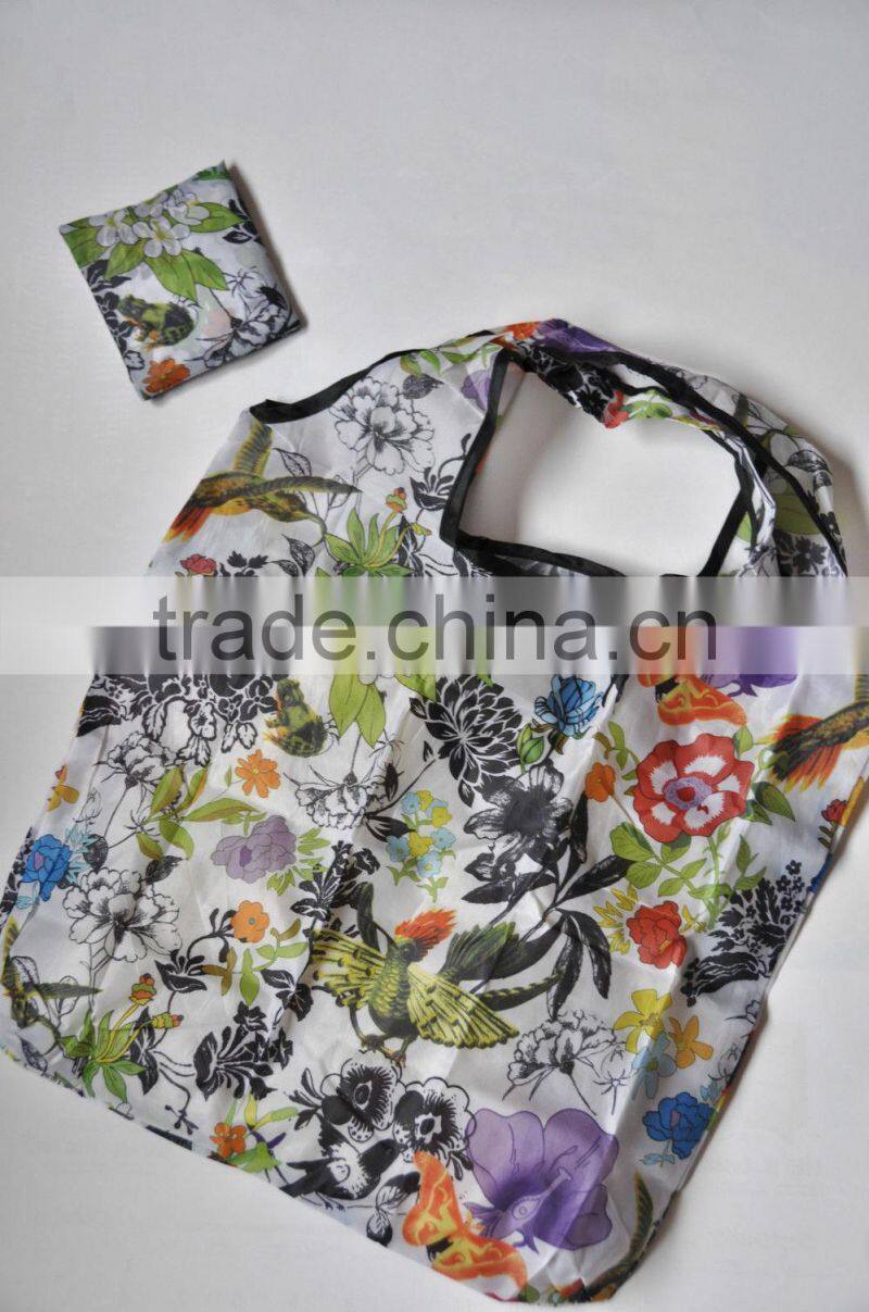 Eco Reusable Foldable Shopping Tote Bag cute Cartoon printing folding bags