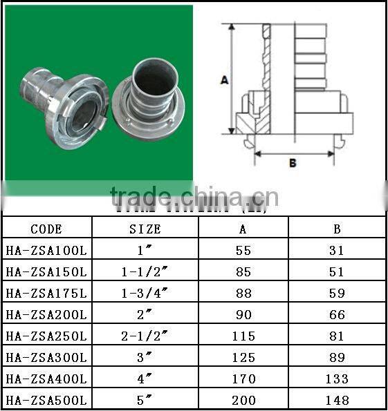 German Fire Fighting Coupling / Water Connector / Suction And Delivery Couplings