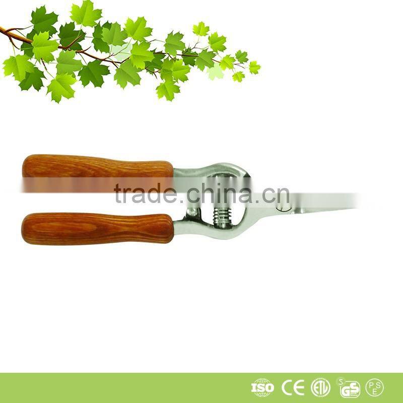 Wooden Handle High Quality Grape Scissors Pruning Shears