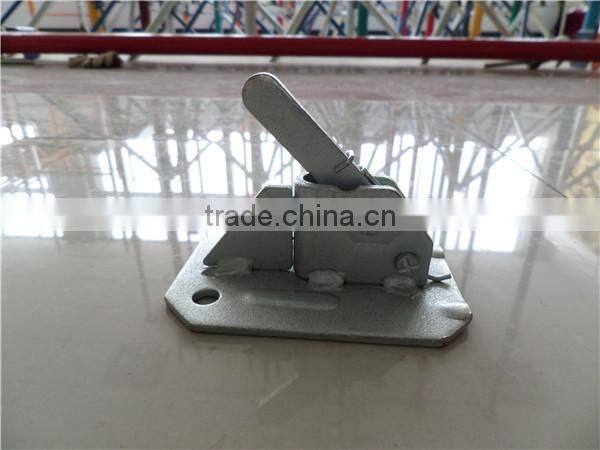 Scaffolding pressed spring rapid clamp for formwork tie rod