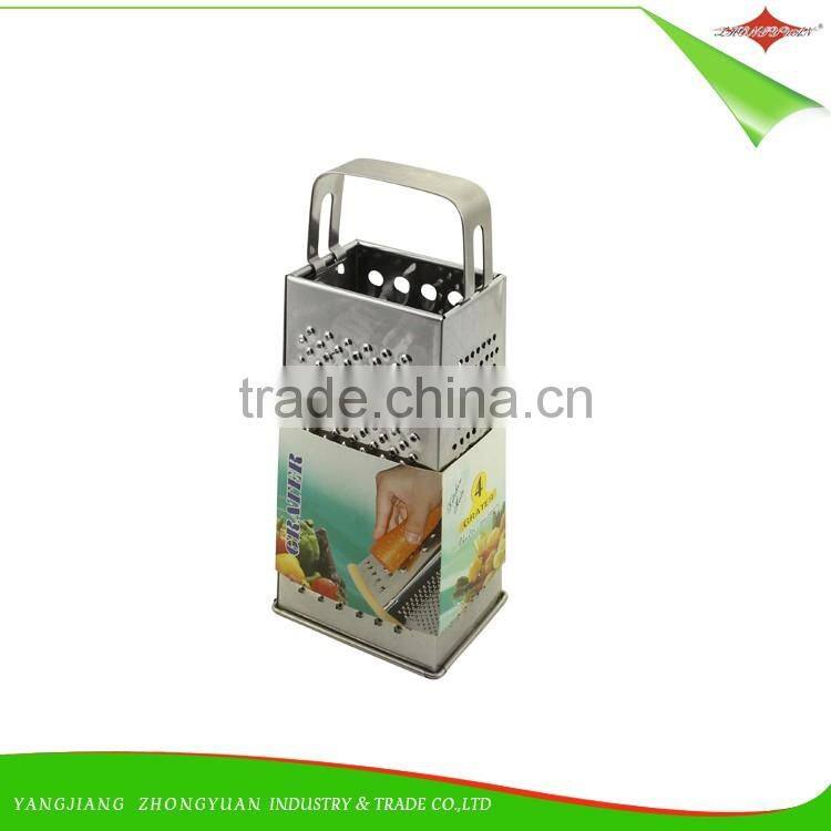 ZY-N5006 good quality 9 inch 4 sides grater full stainless steel grater