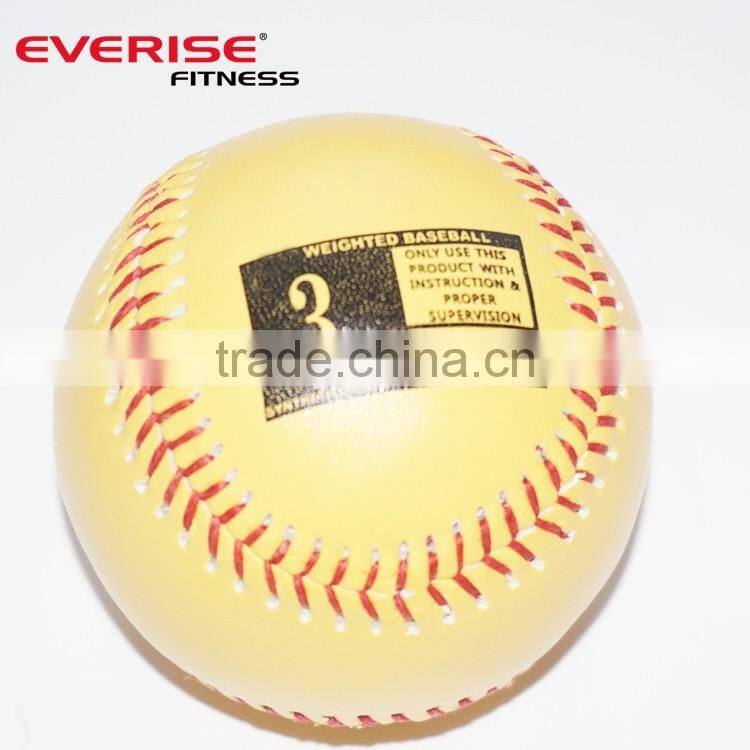 New Leather Cover Weighted Training /Batting /Hitting Baseball in Colorful (3oz - 12oz)