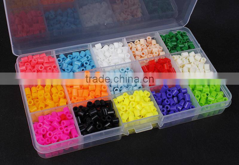 2016 Hot Selling 5mm DIY Eco-friendly Cartoon Perler Beads Educational Hama Perler Beads Wholesale