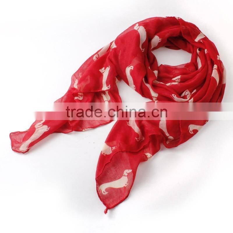 2015 New Fashion 9 Color Animal Print Scarf Cotton Women Scarves