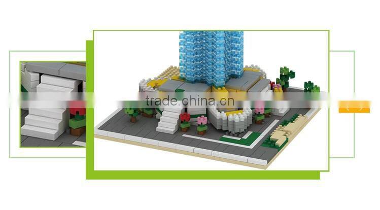 Top selling model blocks toy famous building miniature