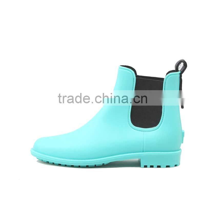 colorful chelsea rain boots with simple shape for women