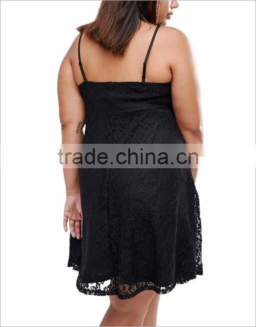 The new style lace formal dress for plus size women dress in winter of 2016