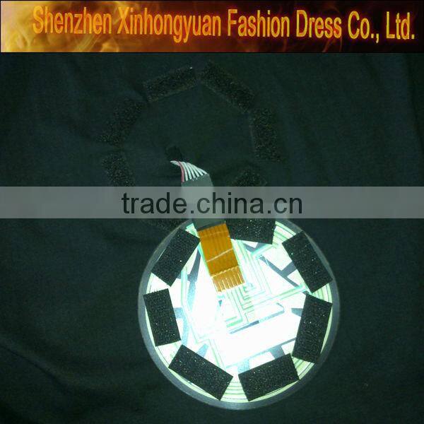 fashion custom led flashing t shirts Europe and America