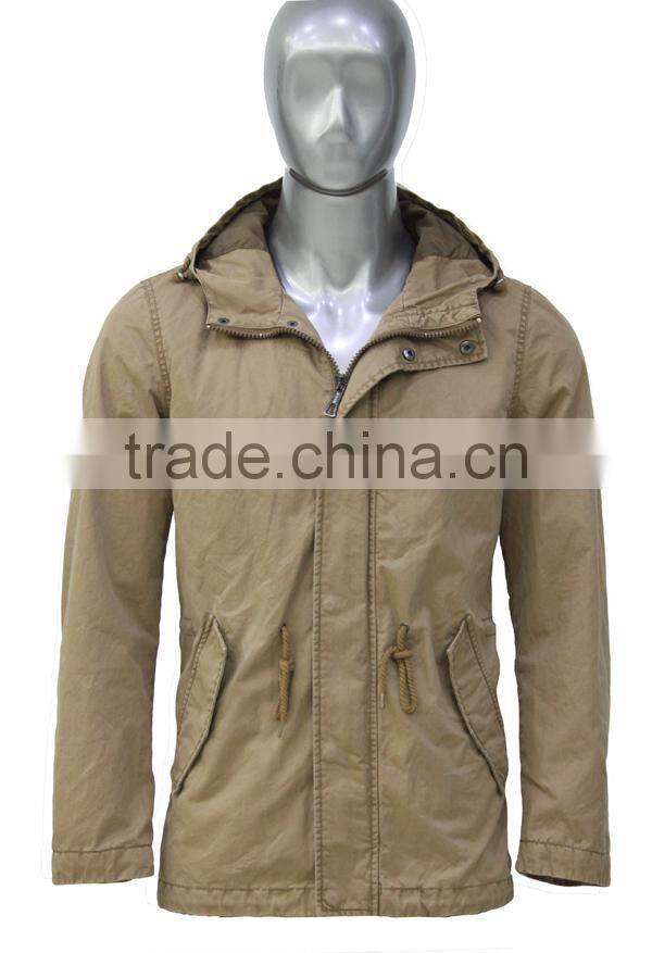 Cotton parka jacket for men