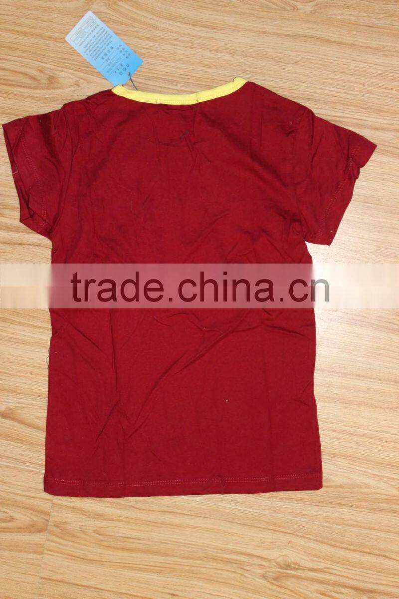 GZY 2016 100% cotton O-neck new style fashion boy's t-shirt