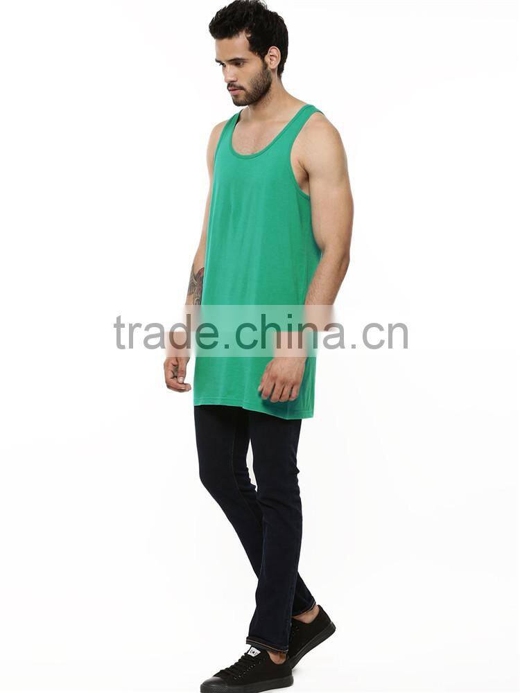 Longline stringer gym vests plain cheap bulk