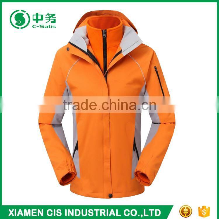 Quality Assured Winter Waterproof Orange Women Snow Jacket for Sale