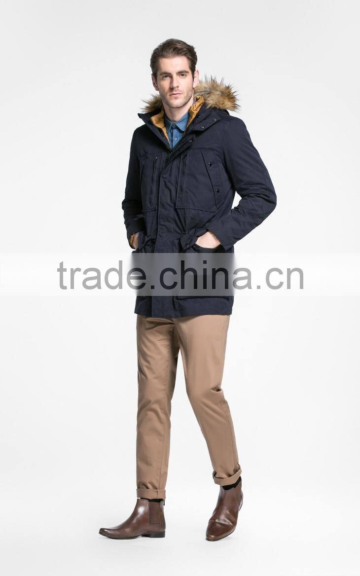 OEM New Design Detachable 3-in-1 Functional Hooded Man Nylon Padded Jackets