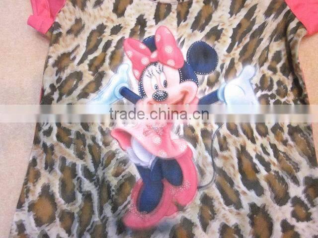 digital print with net children designed blouses