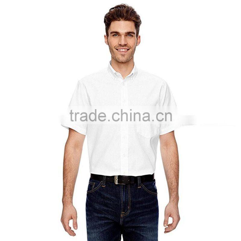 mens uniform shirt short sleeve working shirt for men