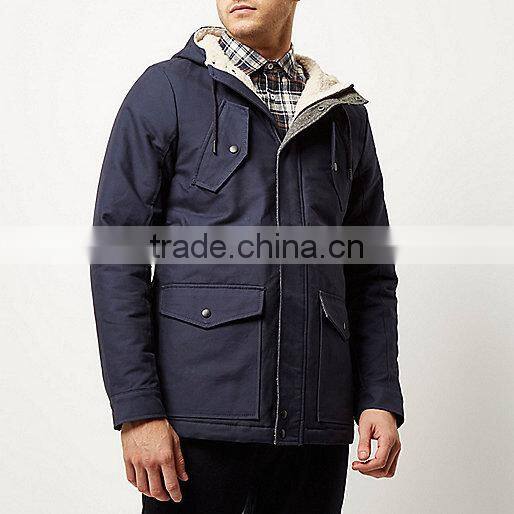 OEM Factorys Berber Fleece Zip Up Men's Clothing Pockets Padding Coats