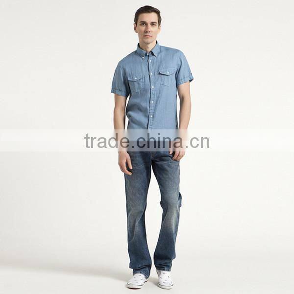 OEM fashion hemp T shirts for man polo shirt design