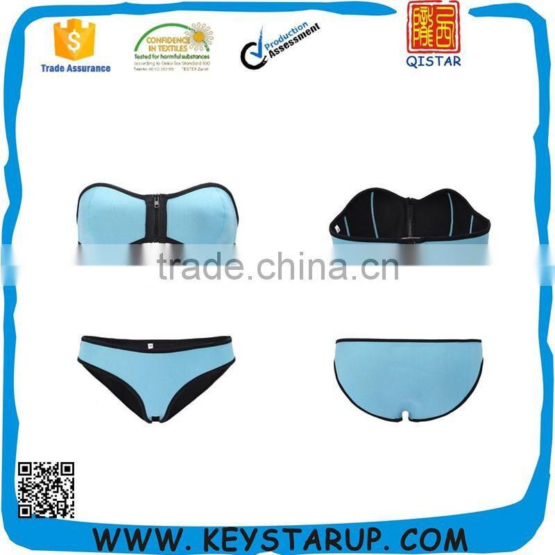 Sexy Women Plain Beach Bikini Swimsuit Wholesale Custom Logo Bikini
