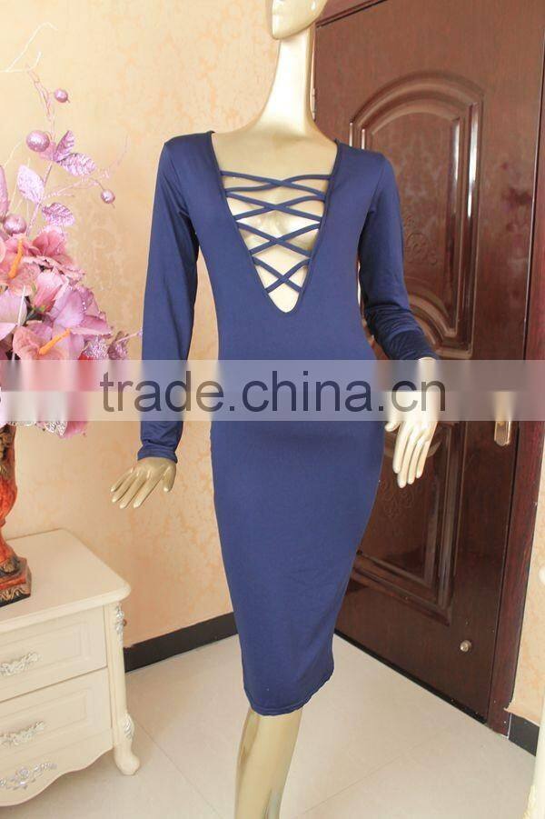 New design Women Sexy Bandage Bodycon Pencil Evening Party Club Dress