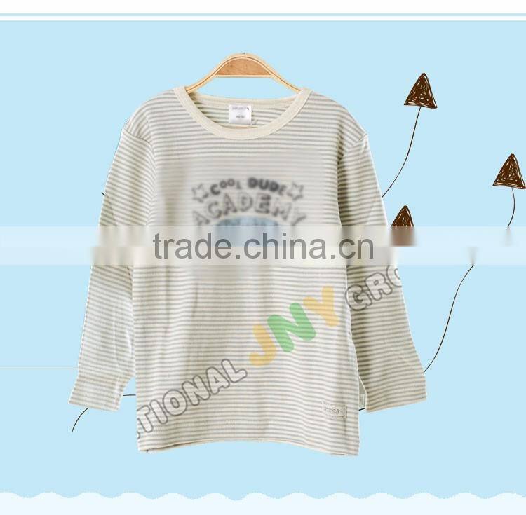 Cheap designer long sleeve soft cotton baby boy t-shirt sale