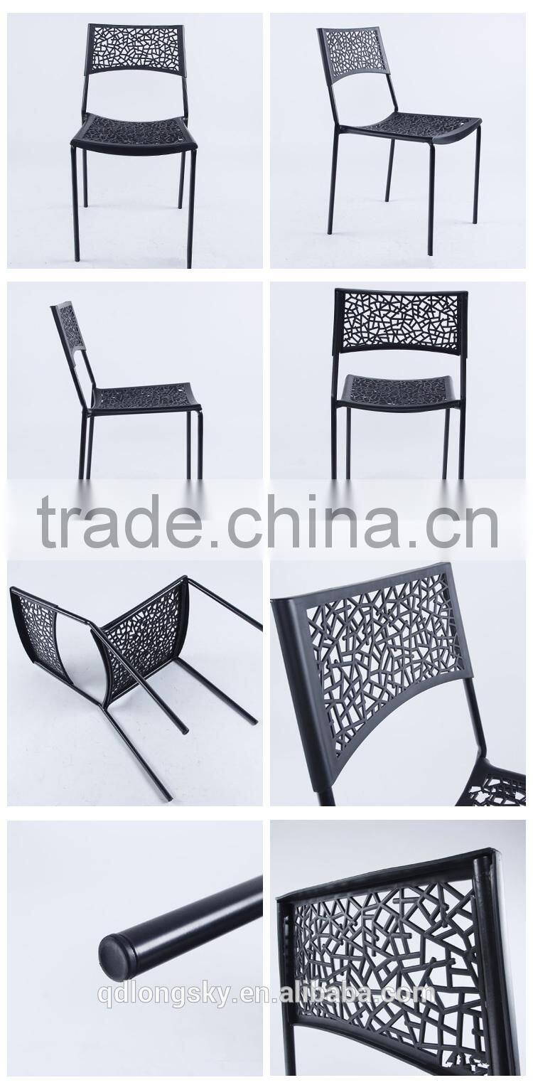 LS-4008 Cheap Outdoor colourful stacking Plastic Garden Chair dining Chair Plastic Patio Chair