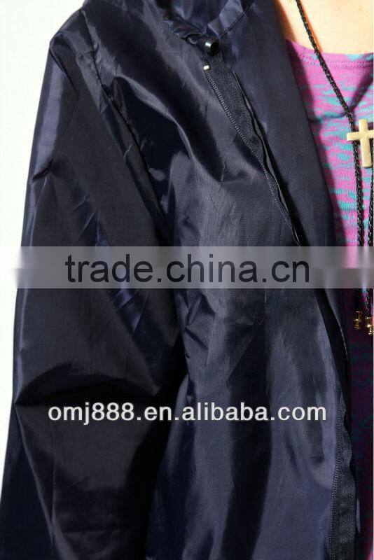 2014 Black long sleeve hood fashion bethany Pac- A- Mac jacket