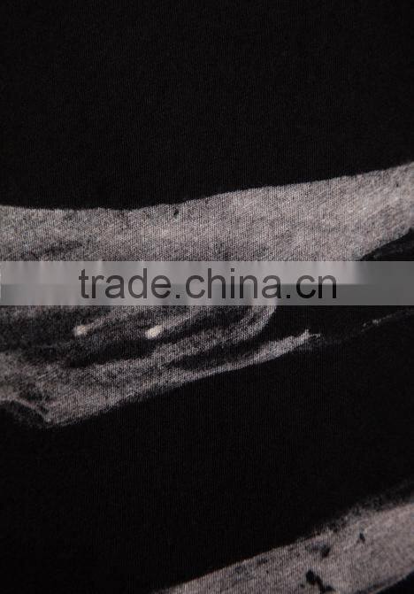 long sleeve black white striped t-shirts