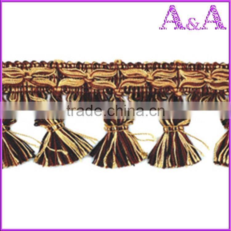 2016 Custom wholesale newest style Fashion genuine leather tassel fringe