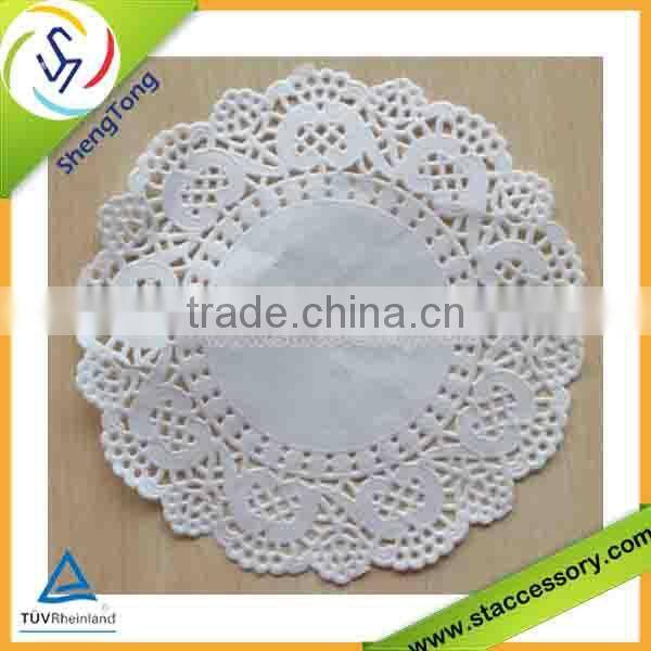 Eco--friendly white paper doilies with all hot selling