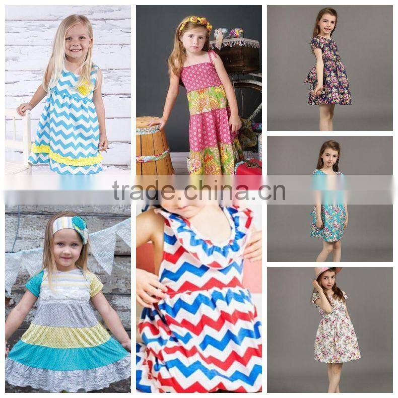 baby girls fashion boutique patriotic 4th of july toddler girls boutique dress for holiday with cheap price