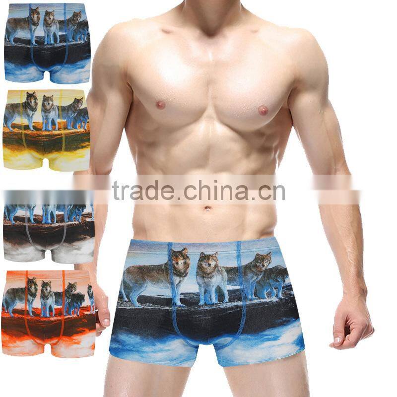 blue denim look panties r print boxer panties/ jnld cotton fruit animal boxers panties underwear/ top quality underwear