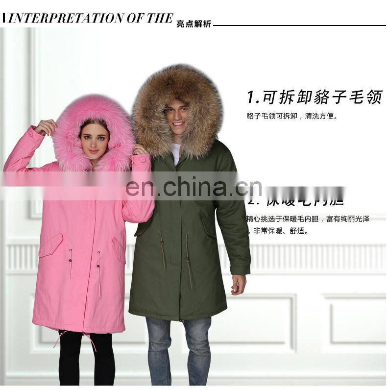 New Collection Ladies Winter Coats And Men long parka plus size for couple lover