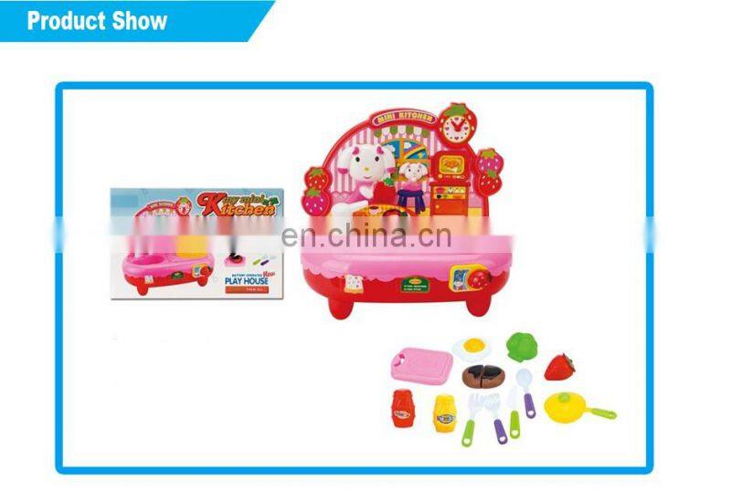 Wholesale kids plastic kitchen toys set electric kitchen stove