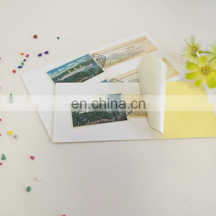 China factory wholesale Custom Removable tourism entrance ticket self adhesive sticker for traveler mailing