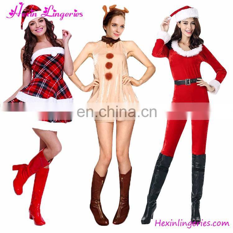 Drop Free Shipping Green winter Women Christmas Elf Costumes