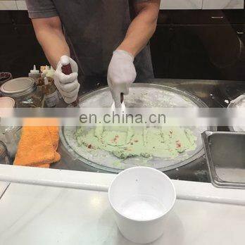 Factory Direct Sale Thailand Rolled Fried Ice Cream Machine Shanghai Factory
